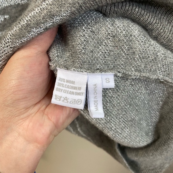 Madeline Thompson Silver Tiger Juno Stripped Sweater Wool Cashmere Blend - Picture 2 of 6